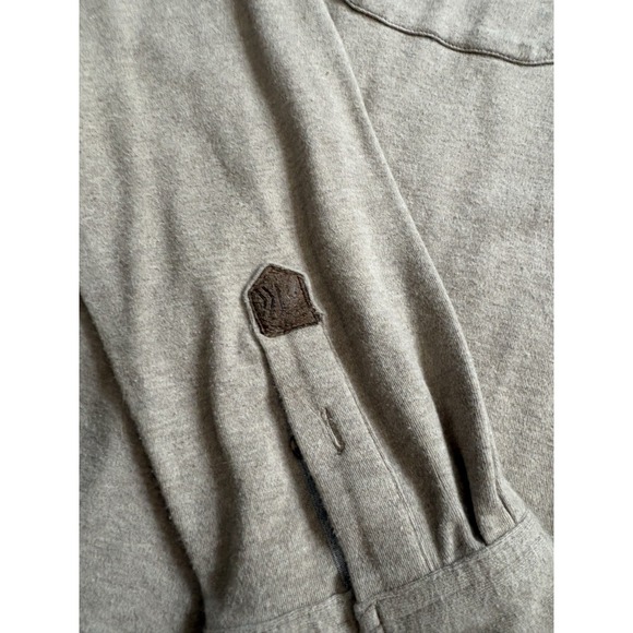 Dakota Grizzly Mens Flannel Button Up Shirt Large Tan Dkota Chamois Long Sleeve - Picture 4 of 7